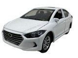Macheta Hyundai Elantra alb 1:32 replica metal lumini si sunete, usi deschise