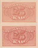 1920, 25 Kapeiku (P-11a) - Letonia - stare XF