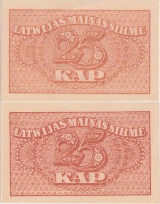 1920, 25 Kapeiku (P-11a) - Letonia - stare XF foto
