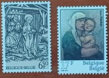 BELGIA-.''MADONA cu Pruncu''- LOTe 2v. dif.-MNH-Nestampilat-MNH-Vezi-Scan