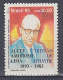 BRAZILIA 1993 CENTENARUL NASTERII AMOROSO LIMA MNH