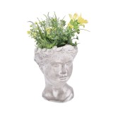 Cumpara ieftin Plante artificiale in ghiveci, galbene verzi 14 x 14 x 30 cm