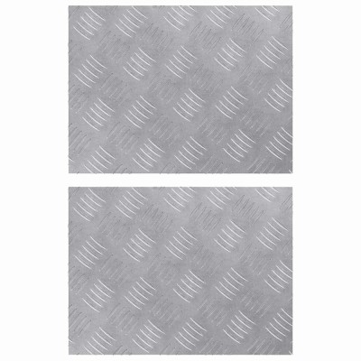 vidaXL Trepte Dreptunghiular 2 pcs Argintiu 40 x 30 cm Aluminiu 4104289 foto