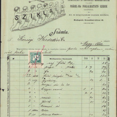HST A1129 Factură rechizite 1897 pentru școala din Tomnatic Timiș Banat