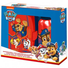 Set cutie sandwich si recipient lichide aluminiu SunCity 500ml Paw Patrol EWA19916PW