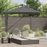 VidaXL Parasol banana cu brațe Antracit 294 x 294 x 248 cm 42003385