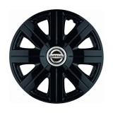 Set 4 Capace Roti, potrivite jantelor de R14, pentru Nissan, model Cosmos Negru
