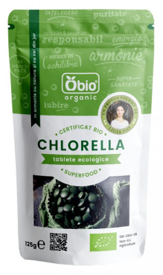 Chlorella tablete eco 125g Obio foto