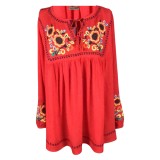 Bluza tip ie dama B23, rosu , marimea 3XL
