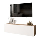 Cumpara ieftin Comoda TV Serit Alb - Oak