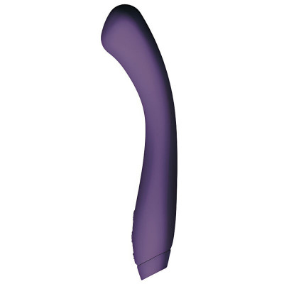 Vibrator Punctul G Juno, 7 Moduri Vibratii, 5 Intensitati Viteza, Silicon, USB, Mov, 18 cm foto