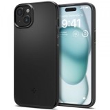 Husa pentru Apple iPhone 15, Spigen, Thin Fit, Neagra