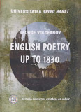 ENGLISH POETRY UP TO 1830-GEORGE VOLCEANOV