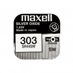 Baterie ceas Maxell SR44SW V303 AG13 1.55V oxid de argint 1buc