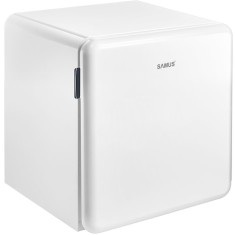 Frigider-minibar Samus SW066RE, 47 l, Termostat reglabil, 1 raft de sticla, Clasa energetica E, H 50 cm, Alb