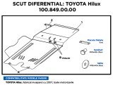 Scut Diferential Metalic Toyota Hilux 2007-. Toate Moto 44454 100.849.00.00