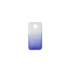 Husa Compatibila cu Samsung Galaxy J6+ Plus-Forcell Shining Argintiu / Albastru