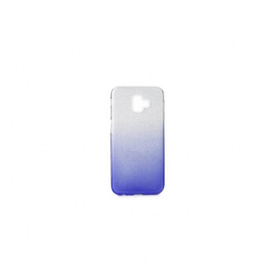 Husa Compatibila cu Samsung Galaxy J6+ Plus-Forcell Shining Argintiu / Albastru foto