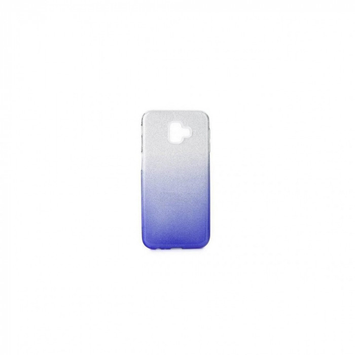 Husa Compatibila cu Samsung Galaxy J6+ Plus-Forcell Shining Argintiu / Albastru