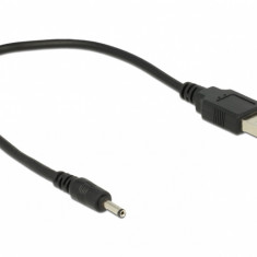 Cablu de alimentare USB la DC 3.0 x 1.1 mm 27 cm, Delock 83793