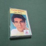 CASETA AUDIO PLACIDO DOMINGO -CON AMORE RARA!!! ORIGINALA
