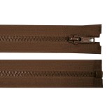 Fermoar plastic detasabil Crisalida, lungime 65 cm, Maro ciocolatiu
