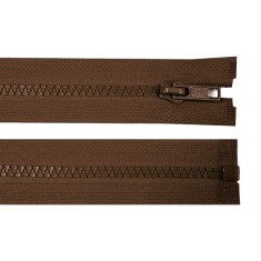 Fermoar plastic detasabil Crisalida, lungime 65 cm, Maro ciocolatiu