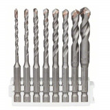 BOSCH Set 8 burghie pentru placi ceramice HEX-9 Ceramic