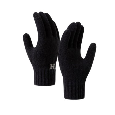Manusi de barbat, flippy, model h, functie touchscreen (ecran tactil), material acril tricotat, manseta elastica, interior catifelat, marime universal foto