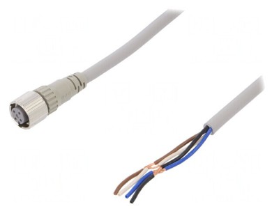 Cablu Conectare M12 4 Pin 5m PVC XS5F-D421-G80-F foto