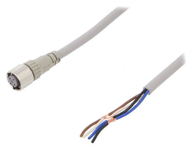 Cablu Conectare M12 4 Pin 5m PVC XS5F-D421-G80-F