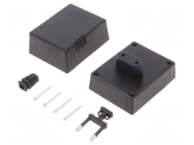 Carcasă Alimentator ABS Neagră 55x82x64mm