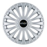 Set 4 Capace Roti, potrivite jantelor de R14, pentru Smart, model dino cromat, Autohelix MSA
