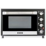 Cuptor electric Zass ZEO 45 CR, 45 litri, 1800 W, 6 programe, timer, termostat reglabil, geam dublu, lumina interioara, temporiz