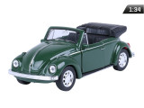 Model 1:34, Vw Beetle Convertible, Verde A880VWBCZ, Carmotion