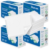 Aleze/Protectii pat Davas, 60x90 cm, 120 buc, 5 straturi, cu benzi adezive