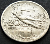 Cumpara ieftin Moneda istorica 20 CENTESIMI - ITALIA, anul 1911 * cod 5338, Europa