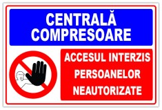 semn pentru centrala compresoare foto