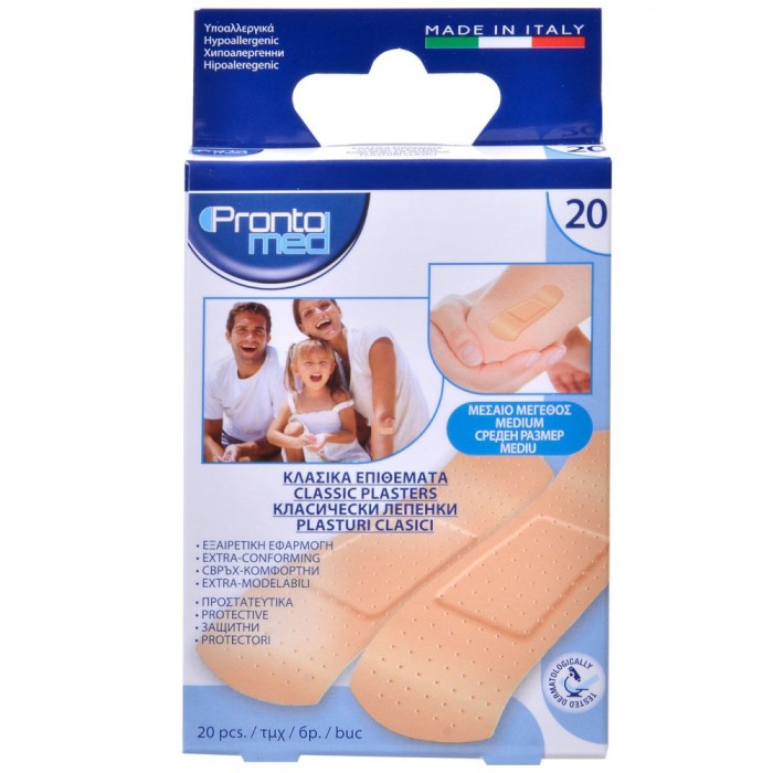 Plasturi Pronto Med, Mărime Medie, Set 20 Bucăți