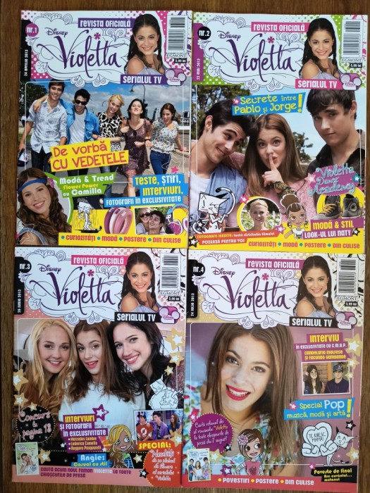 Lot 4 reviste Disney Violetta , Egmont / R6P5F