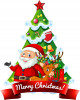 Sticker decorativ, Merry Christmas , Rosu, 75 cm, 4902ST, Oem