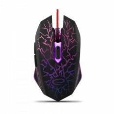 Mouse Optic Gaming Esperanza Lighting EGM211R 2400dpi 1.5m Usb Negru/Rosu