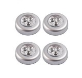 Set 4x Lampa universala autoadeziva cu 3 LED-uri, utilizare baterii de tip AAA