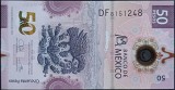 MEXIC █ bancnota █ 50 Pesos █ 2023 █ P-W133 █ POLYMER █ UNC █ necirculata