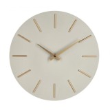 Cumpara ieftin Ceas perete bej auriu Timeline 40x5 cm