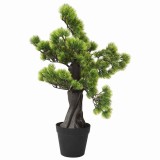 Cumpara ieftin Bonsai Pinus artificial cu ghiveci, verde, 60 cm