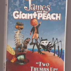 Casete video VHS - Disney - James and the giant Peach - Limba Engleza