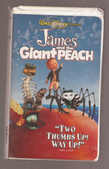 Casete video VHS - Disney - James and the giant Peach - Limba Engleza
