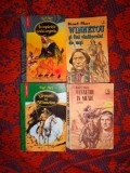 Karl May - In imparatia leului argintiu +Winnetou si fiul vanatorului de ursi + Urmasii lui Winnetou + Winnetou in Mexic / pret pentru cele 4 carti