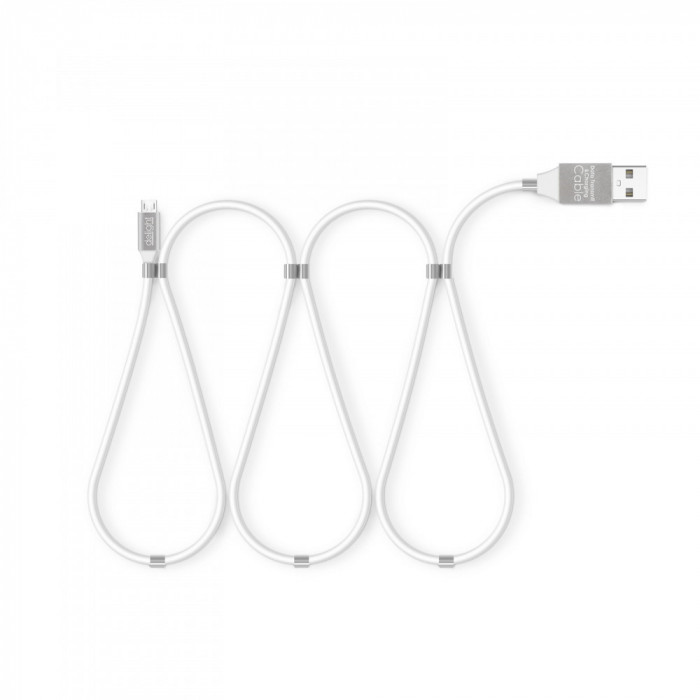 Cablu de date - MicroUSB - 2A - magnetic